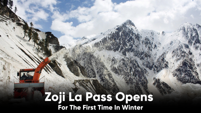 Zoji La Pass Opens For The First Time In Winter
