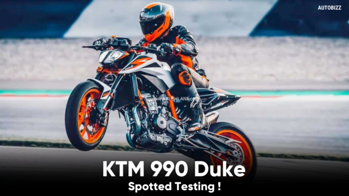 KTM 990 Duke Spotted Testing