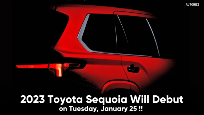 2023 Toyota Sequoia Will Debut on Tuesday, January 25