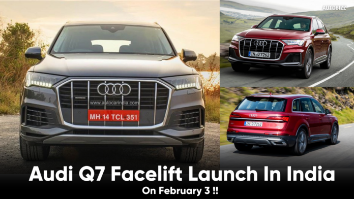 Audi Q7 Facelift Launch In India On February 3 Audi Q7 Facelift Launch In India On February 3