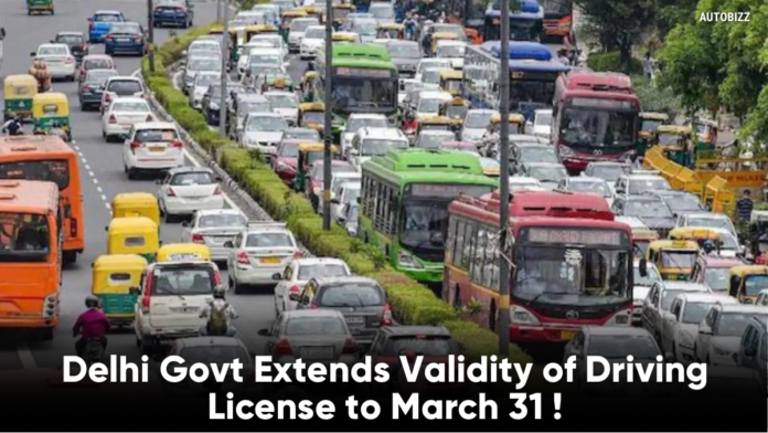 Delhi Govt Extends Validity of Driving License to March 31