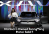 Mahindra Owned SsangYong Motor Sold