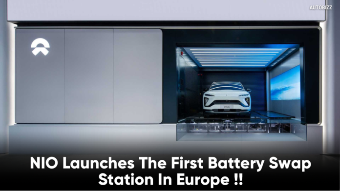 NIO Launches The First Battery Swap Station In Europe