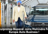 Gurpratap Boparai Joins Mahindra For Europe Auto Business