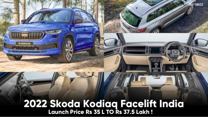 2022 Skoda Kodiaq Facelift India Launch Price Rs 35 L TO Rs 37.5 L
