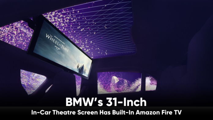 BMW’s 31-Inch In-Car Theatre Screen Has Built-In Amazon Fire TV