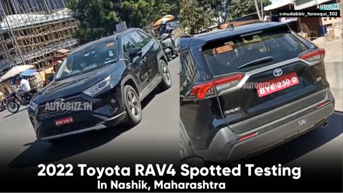 2022 Toyota RAV4 Spotted Testing In Nashik