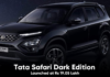 Tata Safari Dark Edition Launched at Rs 19.05 Lakh