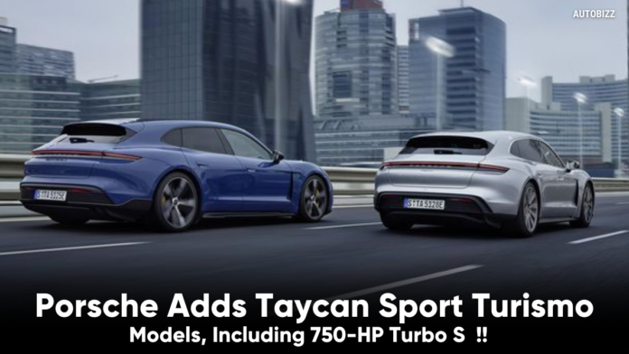 Porsche Adds Taycan Sport Turismo Models, Including 750-HP Turbo S