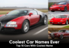 Coolest Car Names