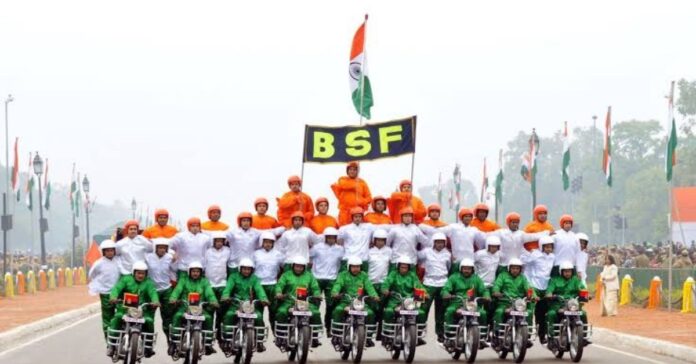 Motorcycle Stunts In Republic Day Parade In India