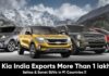 Kia India Exports More Than 1 lakh Seltos & Sonet SUVs in 91 Countries