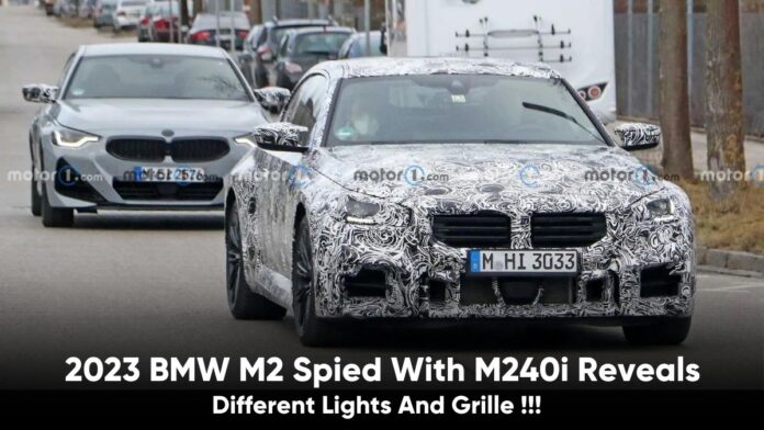 2023 BMW M2 Spied With M240i Reveals Different Lights And Grille