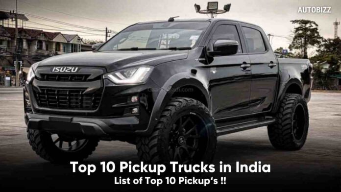 Top 10 Pickup Trucks in India