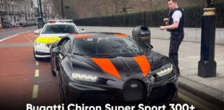 Bugatti Chiron Super Sport 300+ Pulled Over By Police In London