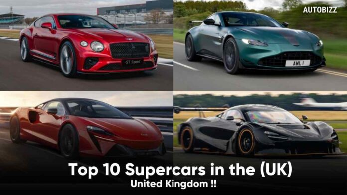 Top 10 Supercars in the (UK) United Kingdom