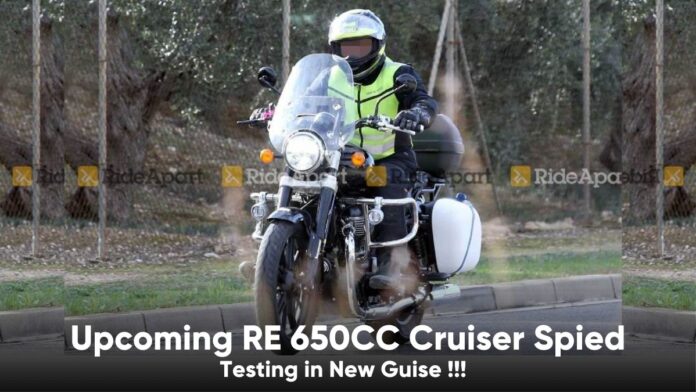 Upcoming RE 650CC Cruiser Spied Testing in New Guise