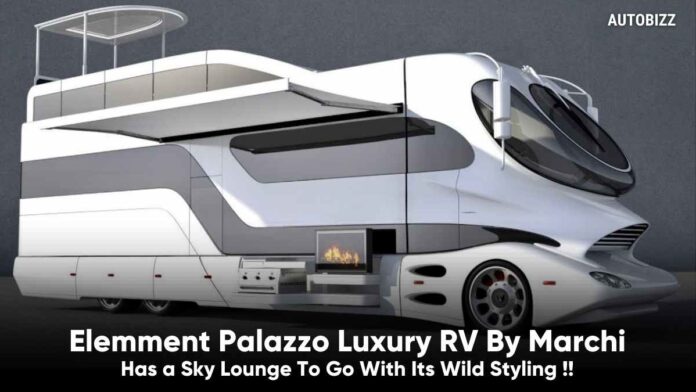 Elemment Palazzo Luxury RV By Marchi Has a Sky Lounge To Go With Its Wild Styling