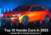 Top 10 Honda Cars in 2022
