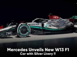 Mercedes Unveils New W13 F1 Car with Silver Livery