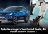 Tata Nexon gets Ventilated Seats, Air Purifier with New Variants