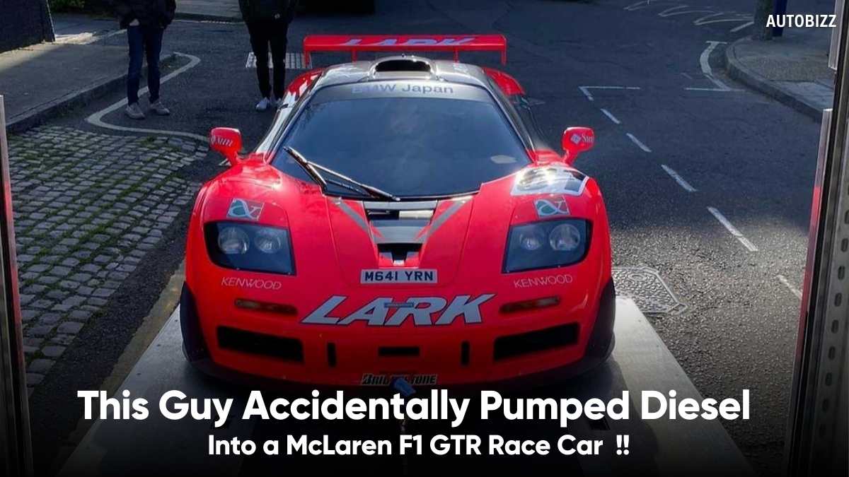 This Guy Accidentally Pumped Diesel Into a McLaren F1 GTR Race Car -  Autobizz