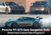 Porsche 911 GT3 Gets Gorgeous Gold Finish From Custom Paint Program