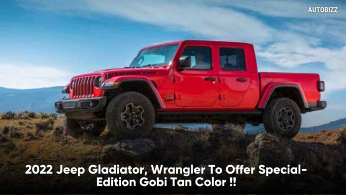 2022 Jeep Gladiator, Wrangler To Offer Special-Edition Gobi Tan Color