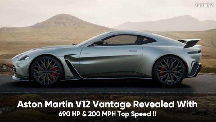 Aston Martin V12 Vantage Revealed With 690 HP And 200 MPH Top Speed