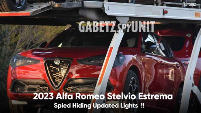 2023 Alfa Romeo Stelvio Estrema Spied Hiding Updated Lights