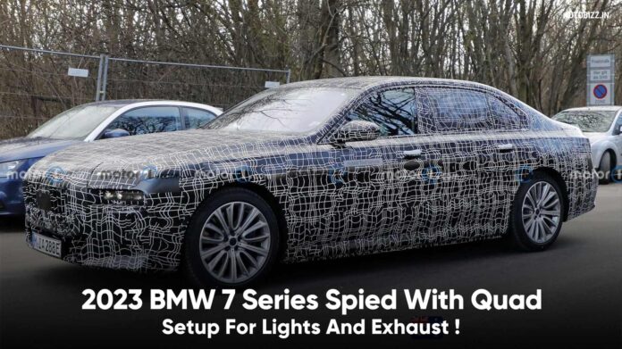 2023 BMW 7 Series Spied With Quad Setup For Lights And Exhaust