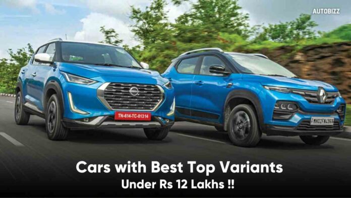Cars with Best Top Variants Under Rs 12 Lakhs