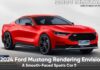 2024 Ford Mustang Rendering Envisions A Smooth-Faced Sports Car