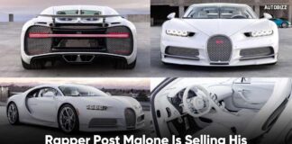 Rapper Post Malone Is Selling His White-On-White 2019 Bugatti Chiron