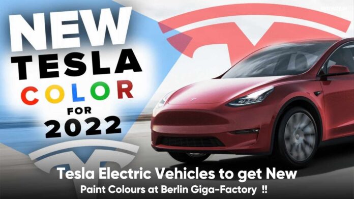 Tesla Electric Vehicles to get New Paint Colours at Berlin Giga-Factory
