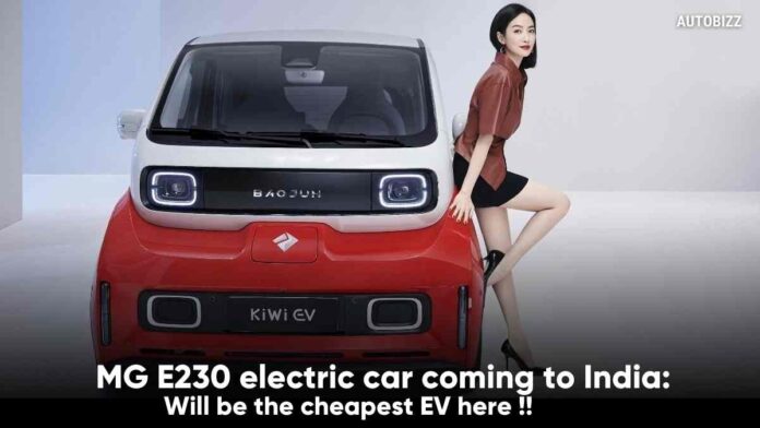 MG E230 Electric Car Coming to India: Will be the Cheapest EV