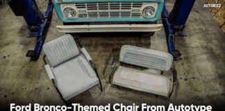 Ford Bronco-Themed Chair From Autotype Design, Icon 4X4 Costs $1,700