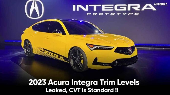 2023 Acura Integra Trim Levels Leaked, CVT Is Standard