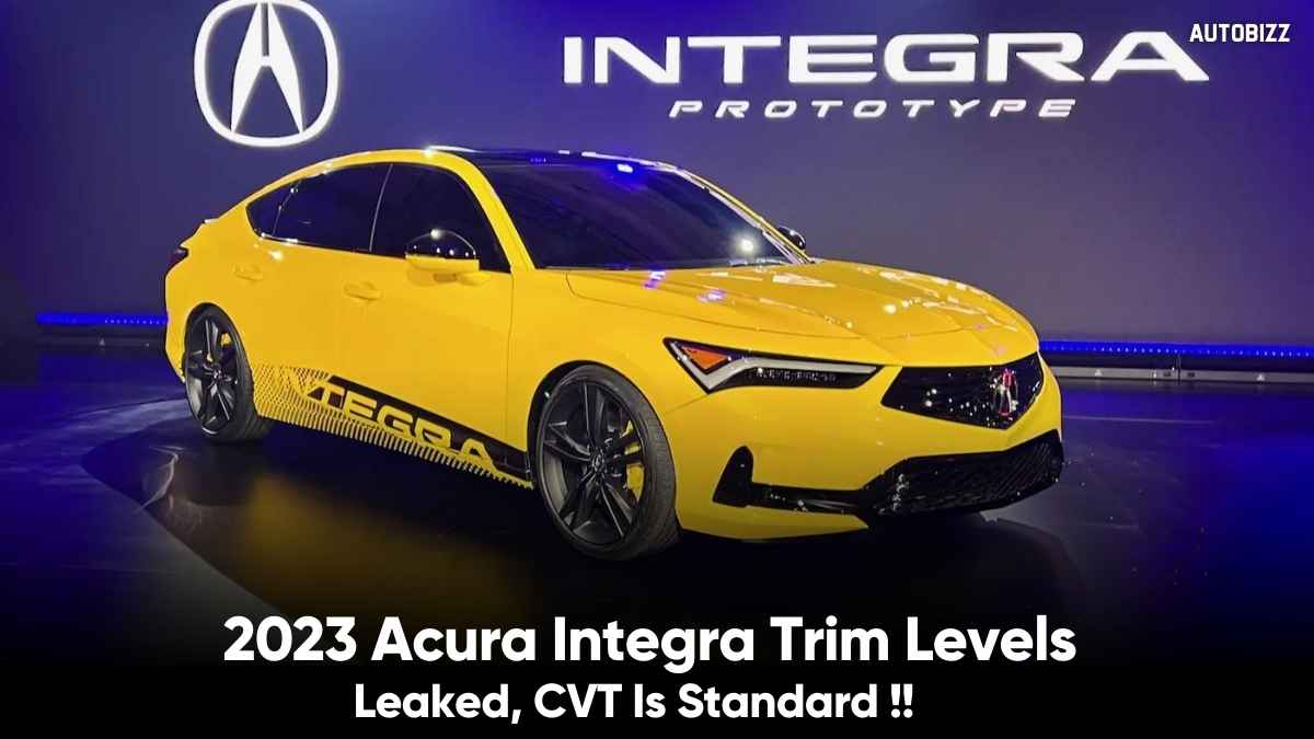 2023 Acura Integra Octane Rating 2023 Acura Integra Trim Levels Leaked Cvt Is Standard Autobizz