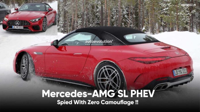 Mercedes-AMG SL PHEV Spied With Zero Camouflage