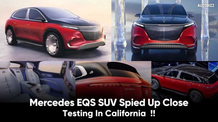 Mercedes EQS SUV Spied Up Close Testing In California