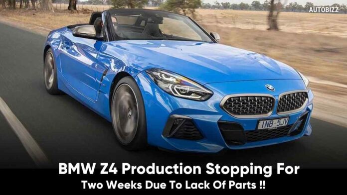 BMW Z4 Production Stopping For Two Weeks Due To Lack Of Parts
