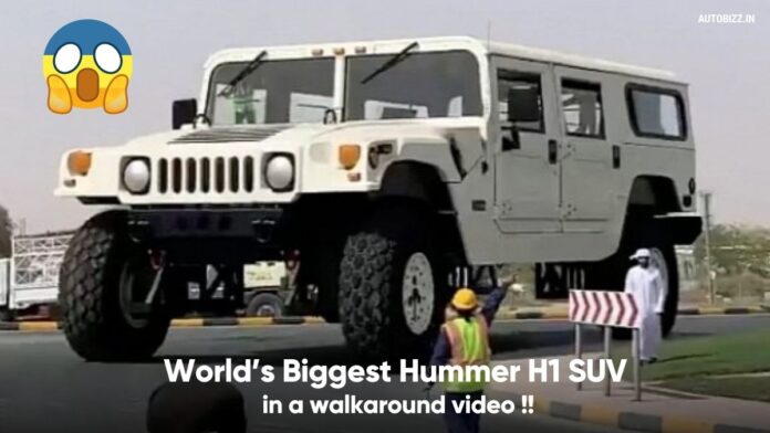 World’s Biggest Hummer H1 SUV in a Walkaround Video