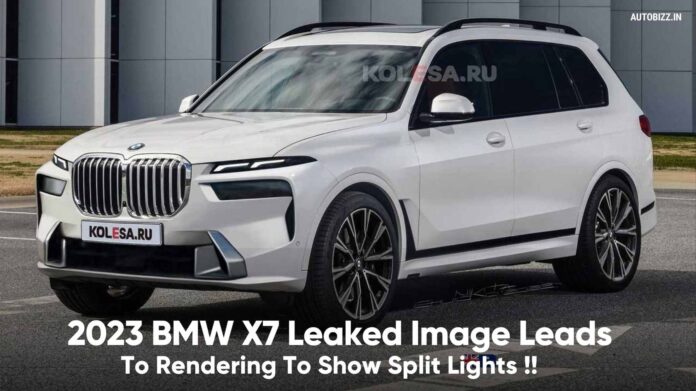 2023 BMW X7 Leaked Image Leads To Rendering To Show Split Lights