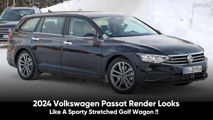2024 Volkswagen Passat Render Looks Like A Sporty Stretched Golf Wagon