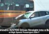 Mahindra XUV700 Crashes Straight into a Bus at High Speed: Passengers Safe