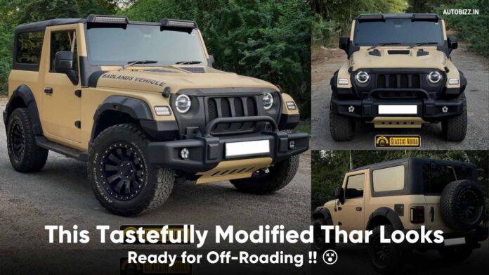 This Tastefully Modified Thar Looks Ready for Off-Roading !! 😵