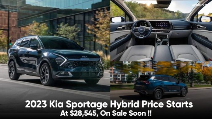 2023 Kia Sportage Hybrid Price Starts At $28,545, On Sale Soon