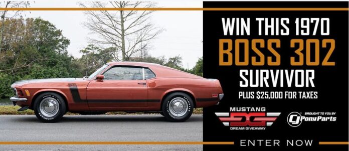 This 1-Of-1 1970 Ford Mustang Boss 302 Could Be Yours, Enter Now For A Chance To Win