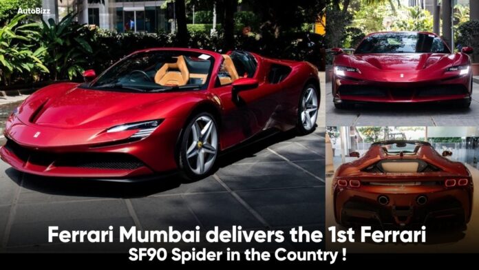 India's First Ferrari SF90 Spider Delivered in Bangalore